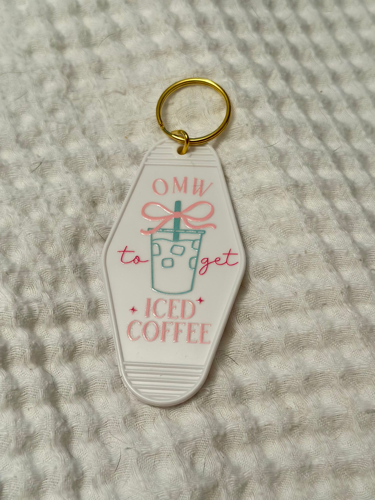 OMW to Get Iced Coffee Keychain