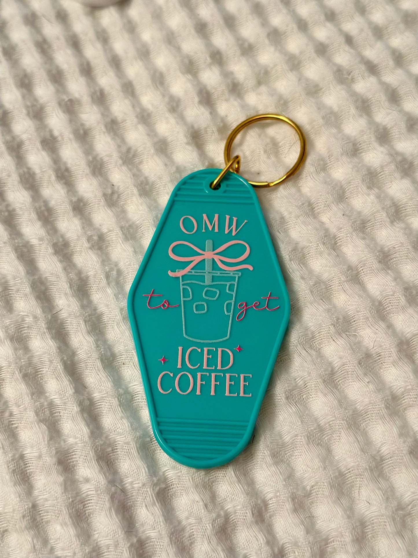 OMW to Get Iced Coffee Keychain