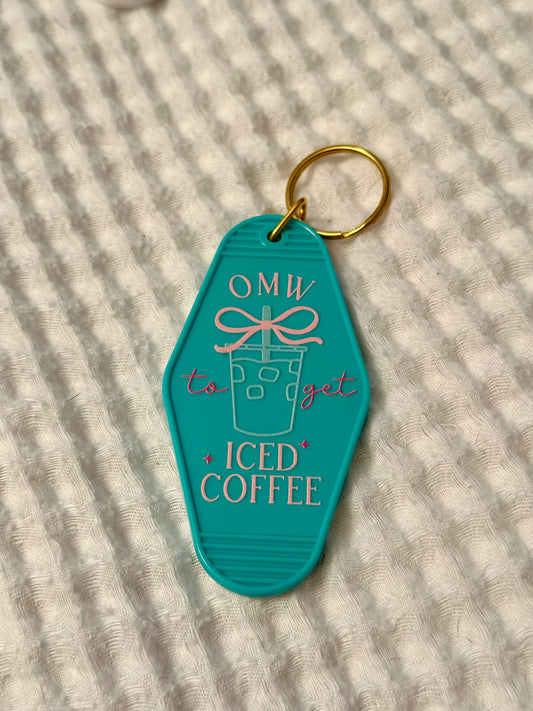 OMW to Get Iced Coffee Keychain