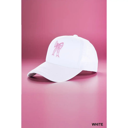 Pink Bow Trucker Hat