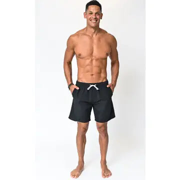 Men's Black Swim Trunks